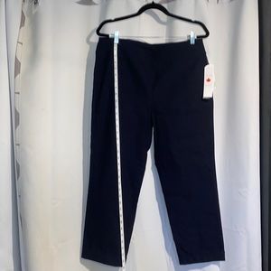 Navy pull on Flat Front Pants